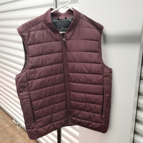 Marc Anthony Maroon Quilted Vest Size Medium - Picture 1 of 3